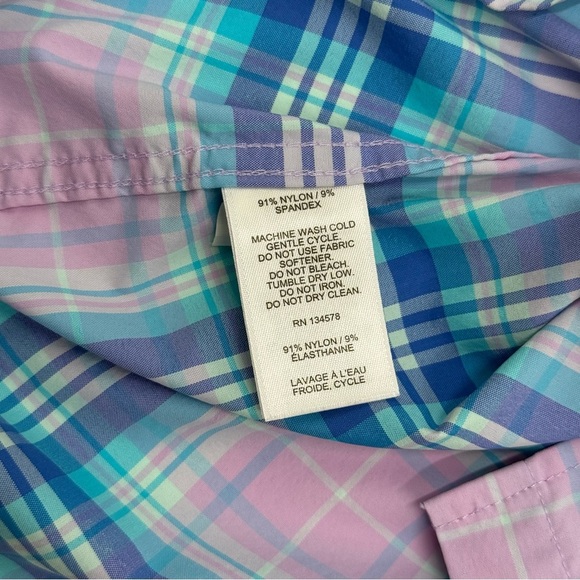 Vineyard Vines Boys On-The-Go Performance Long Sleeve Whale Shirt Small 8-10 - Picture 8 of 12